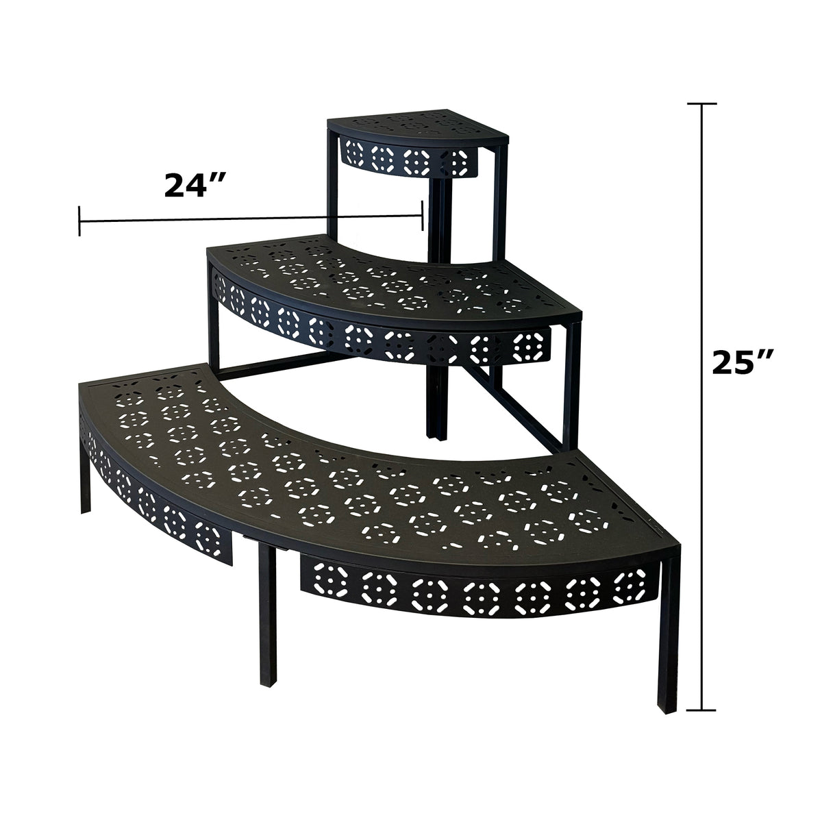 Corner Plant Stand – 3-Tier Indoor/Outdoor
