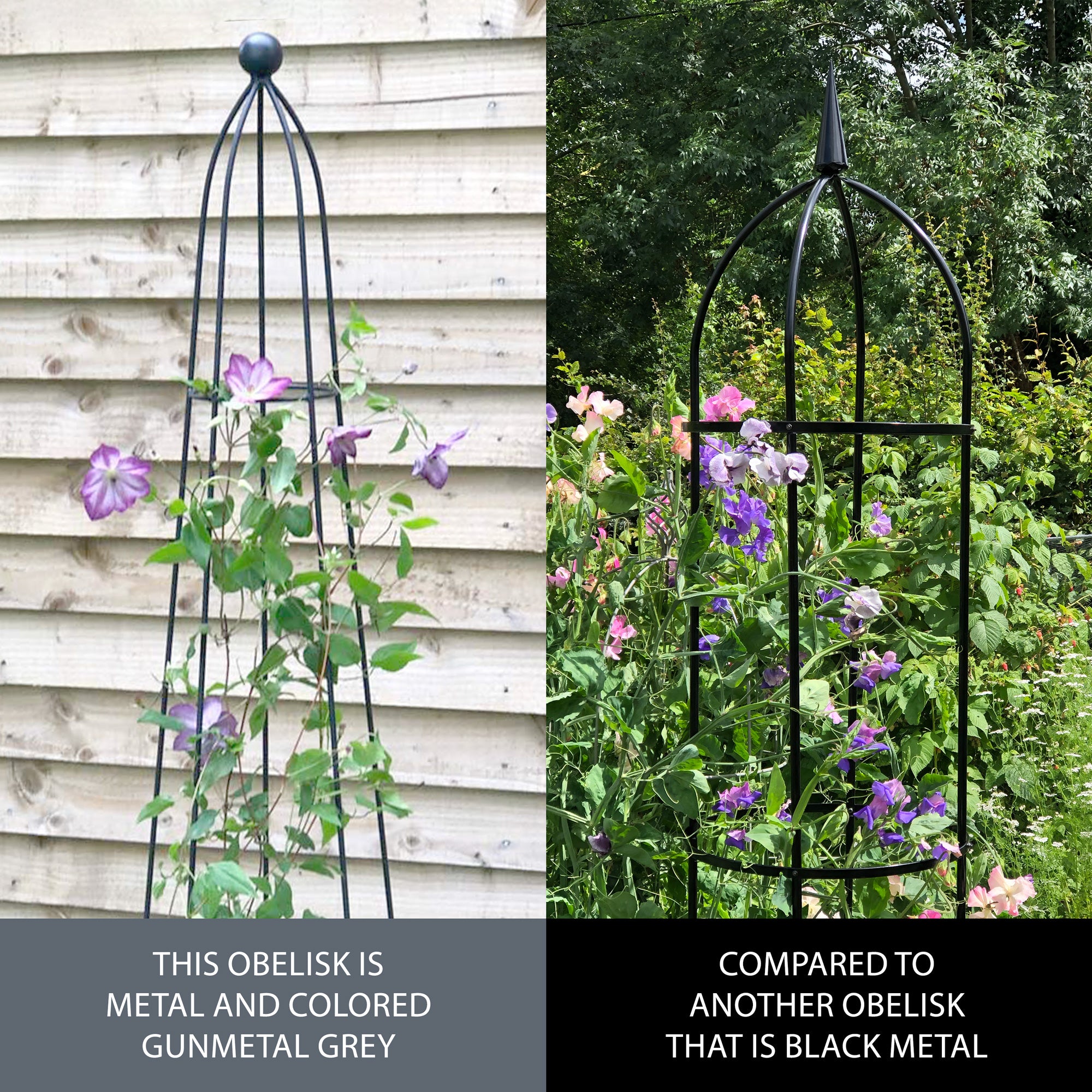 Queen Obelisk Classic – Stylish Powder-Coated Steel Plant Support