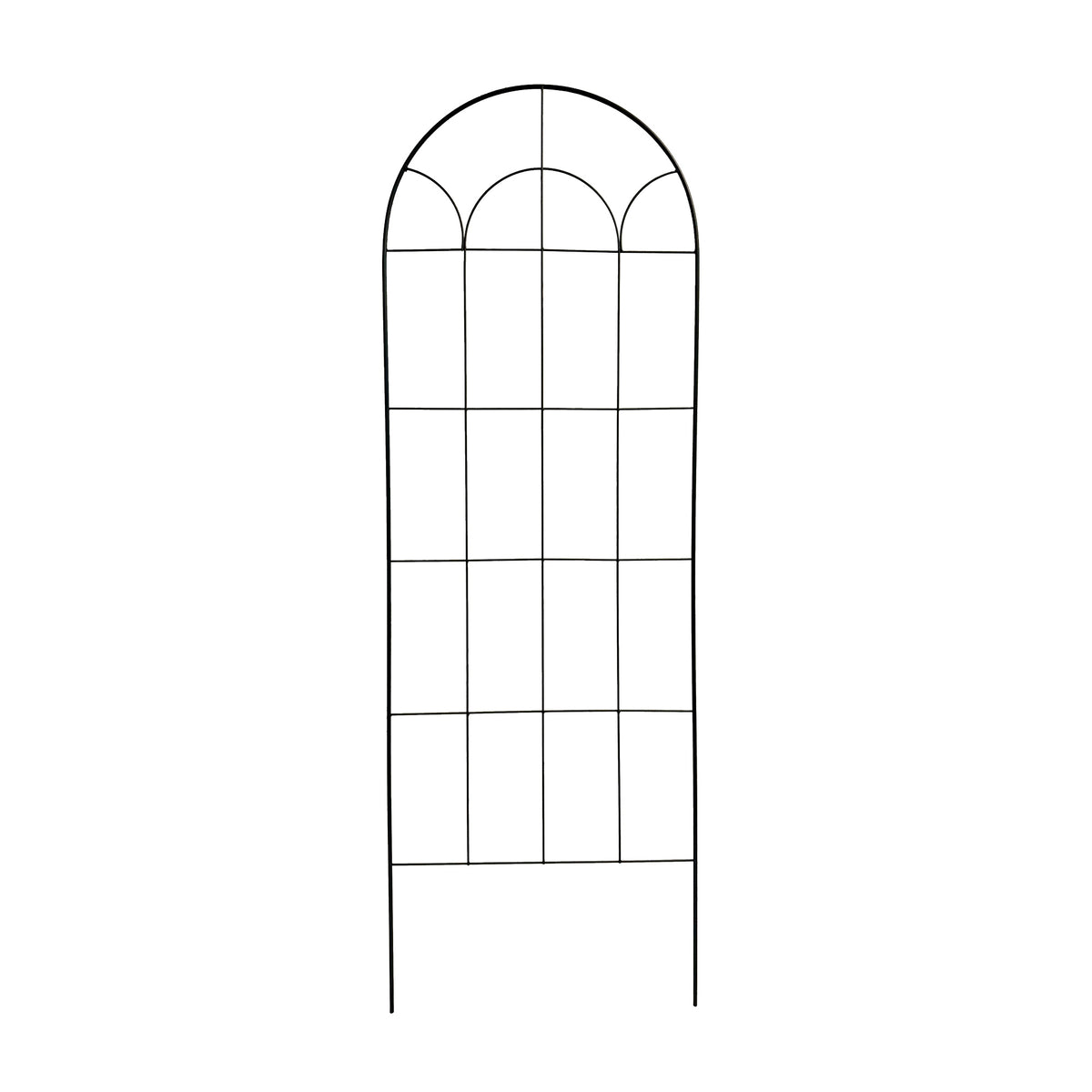 RHS Round Screen Trellis – 71" Freestanding Steel Climbing Plant Support