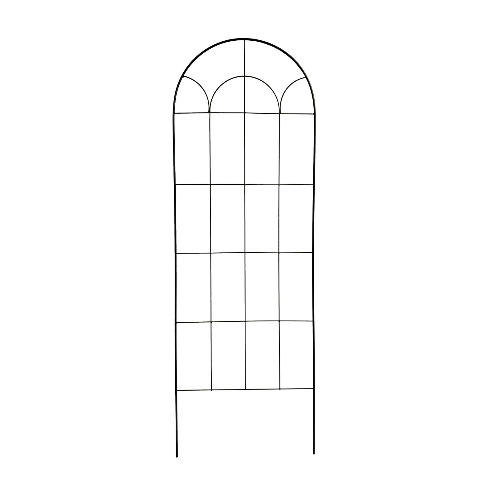 RHS Round Screen Trellis – 71" Freestanding Steel Climbing Plant Support