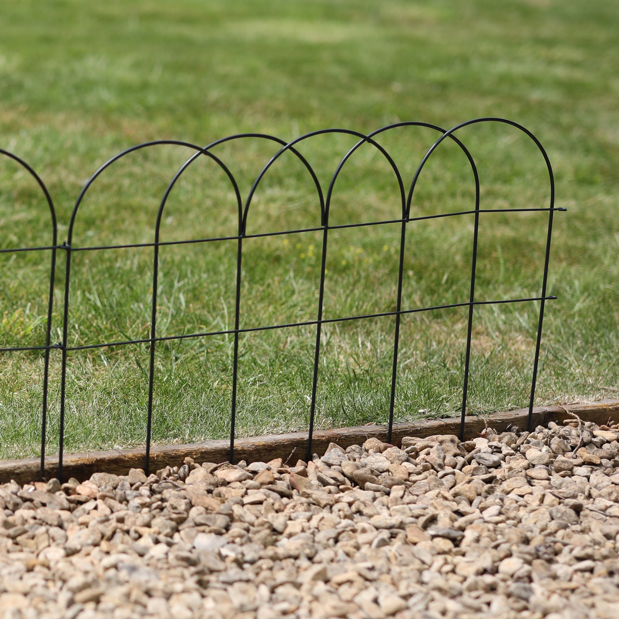 Edge Border Is Rounded Round Border Edging 3pk | Handcrafted Steel Garden Borders | 20