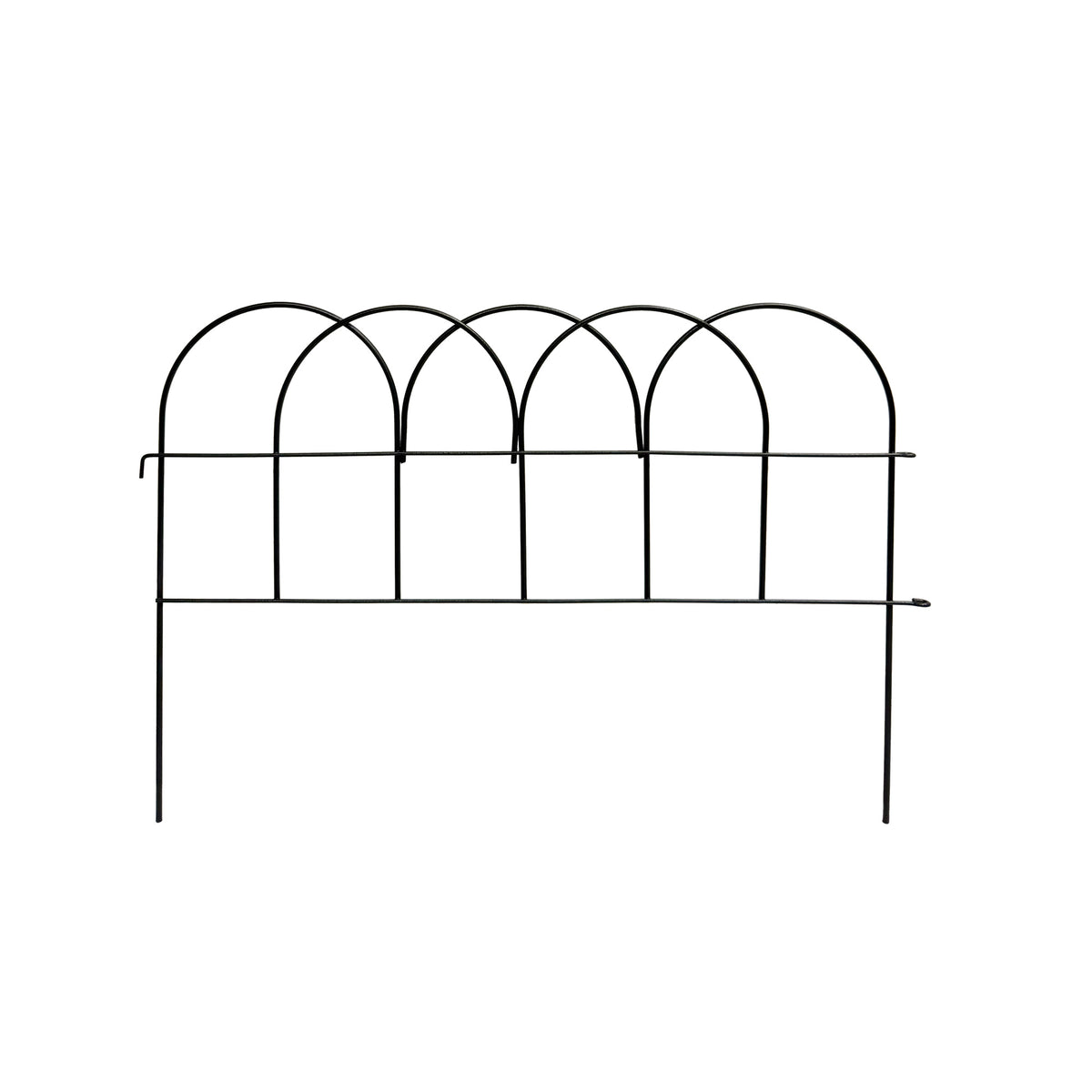 RHS Round Garden Border Edging – Matte Black Steel, 3 Pack