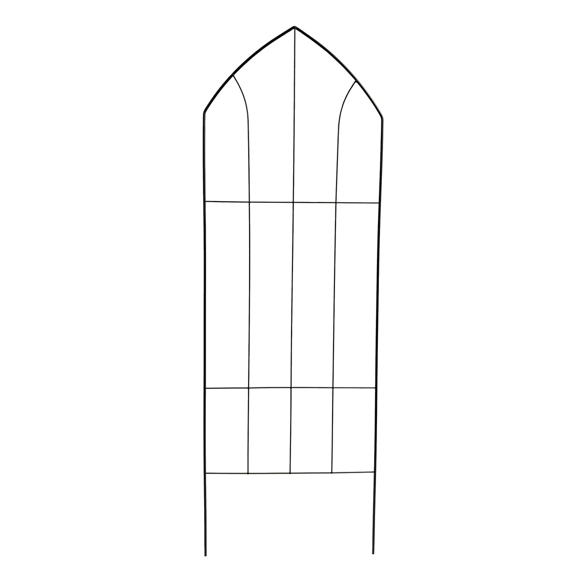 RHS Gothic Screen Trellis – 71" Freestanding Steel Climbing Plant Support