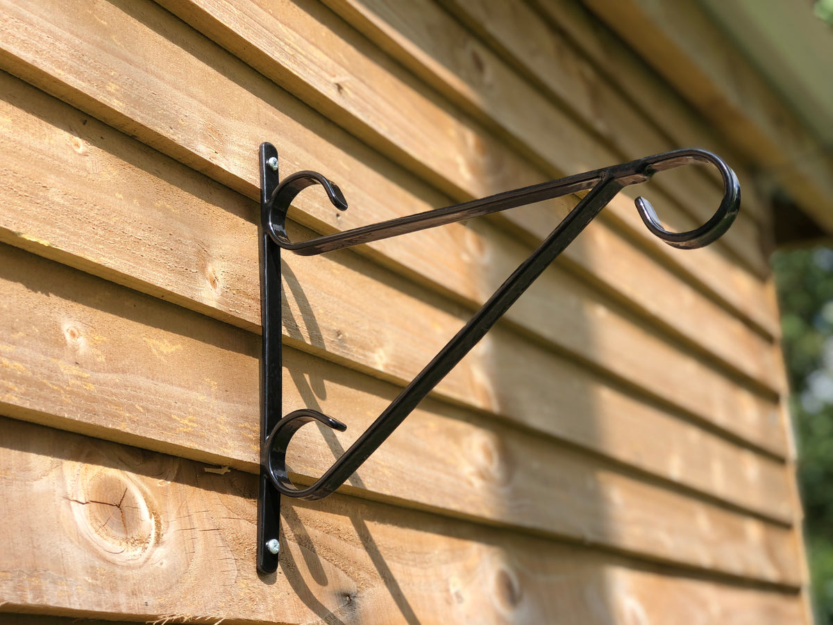 RHS 12" x 14" Garden Wall Bracket – Hanging Basket & Bird Feeder Hook