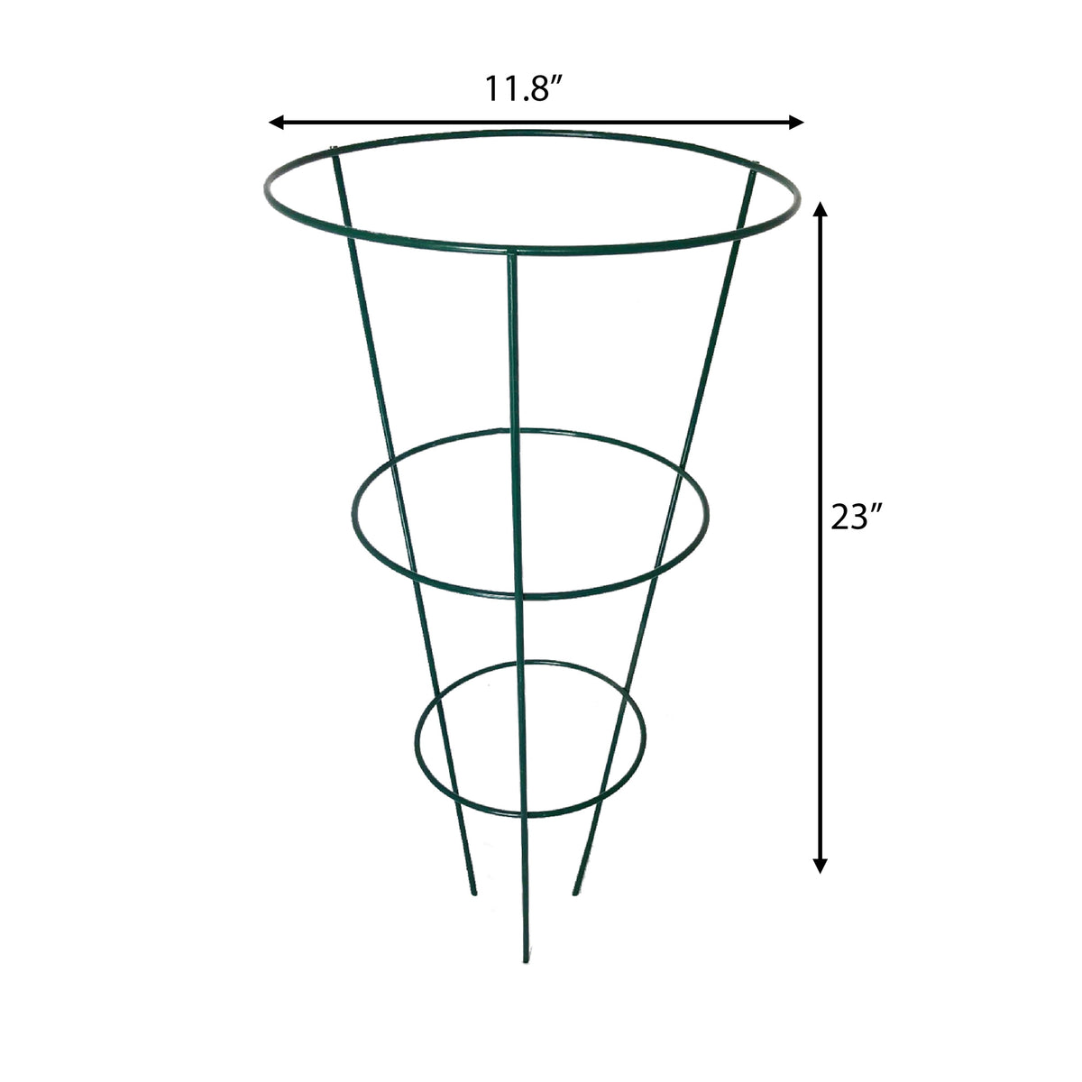 RHS 23" Flower Cone Plant Support – Powder-Coated Steel