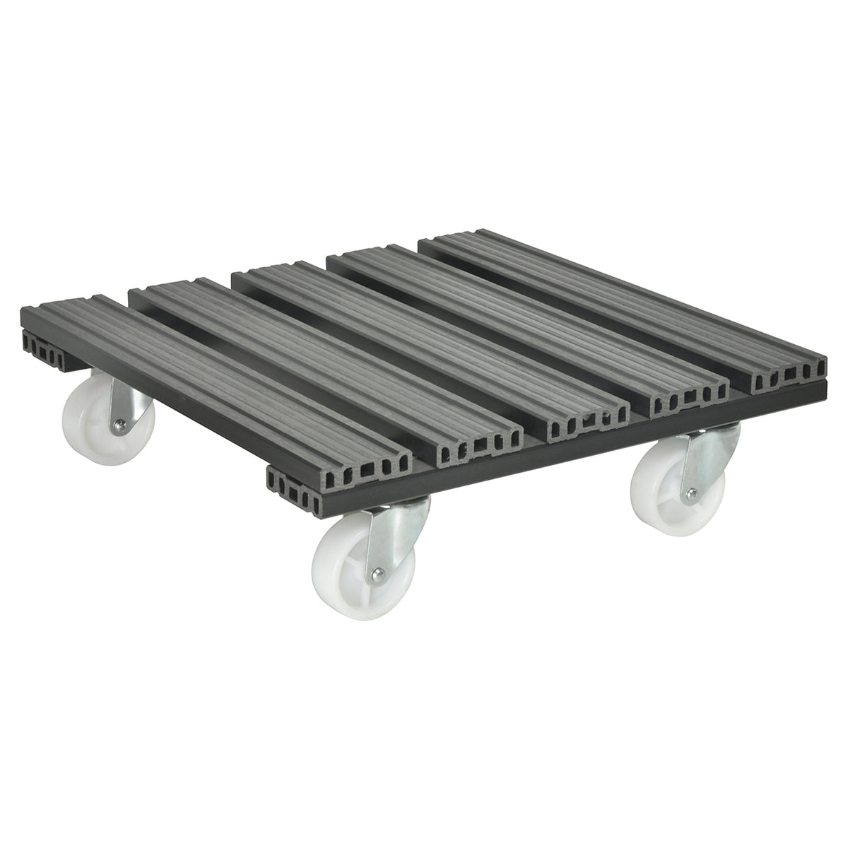 15.4" Gray Square WPC Plant Caddy, Indoor/Outdoor