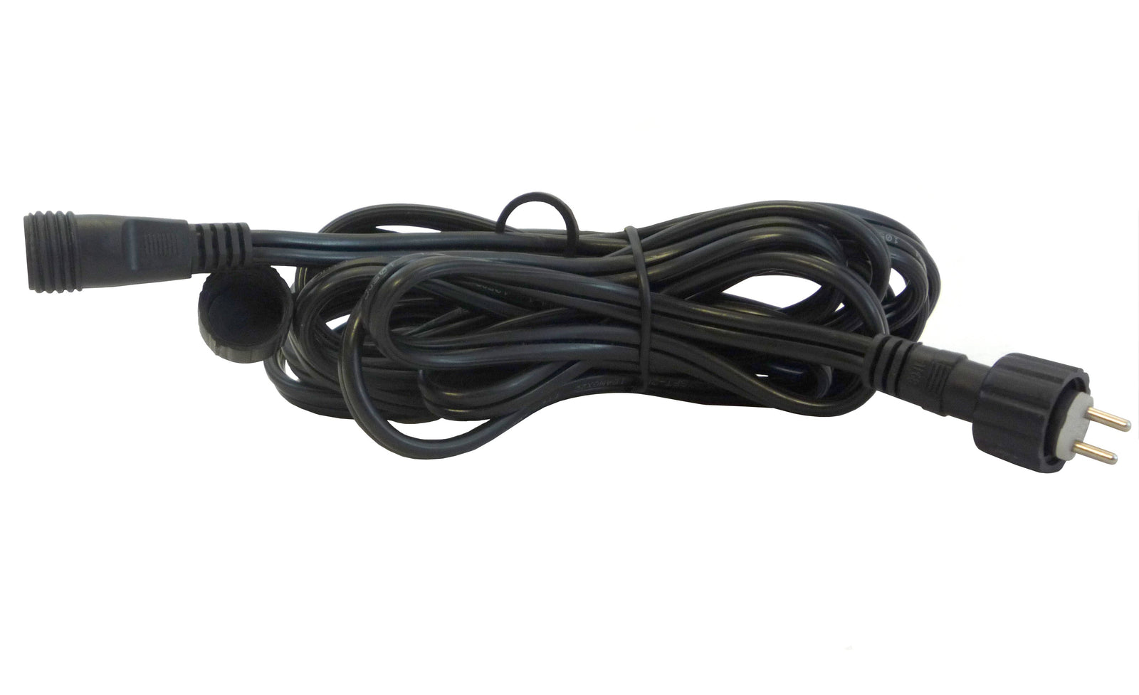 100' 18-2 cable with waterproof connectors, female and male.