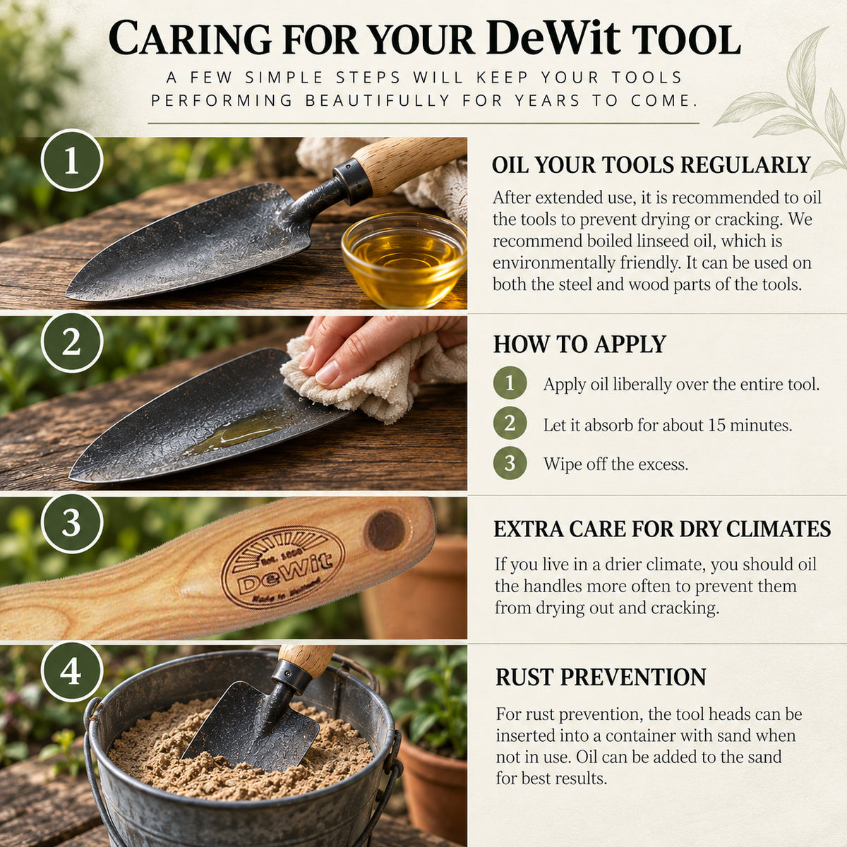 DeWit Right Hand Cape Cod Weeder with Midsize Handle,  Head: 3"L x 1.75"W; Total: 16"L
