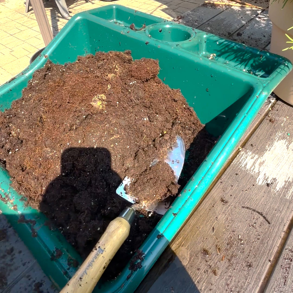 Stainless Steel Trowel with Bamboo Handle 13" L