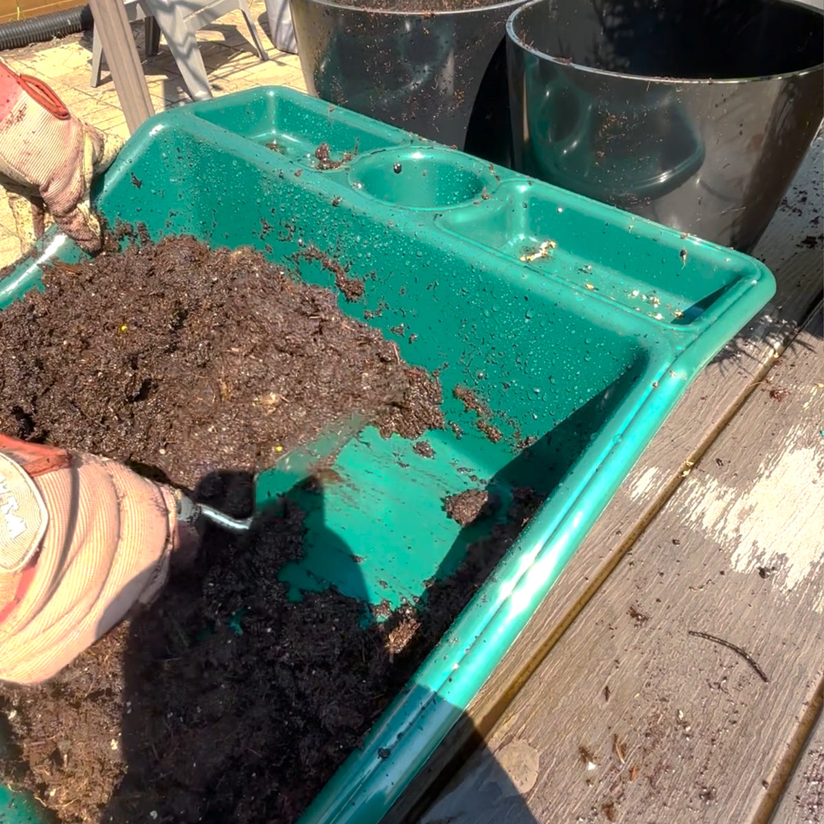 Compact Tidy Tray with Shelf, Green, 19"L x 19.5"W x 6"H; 2lbs