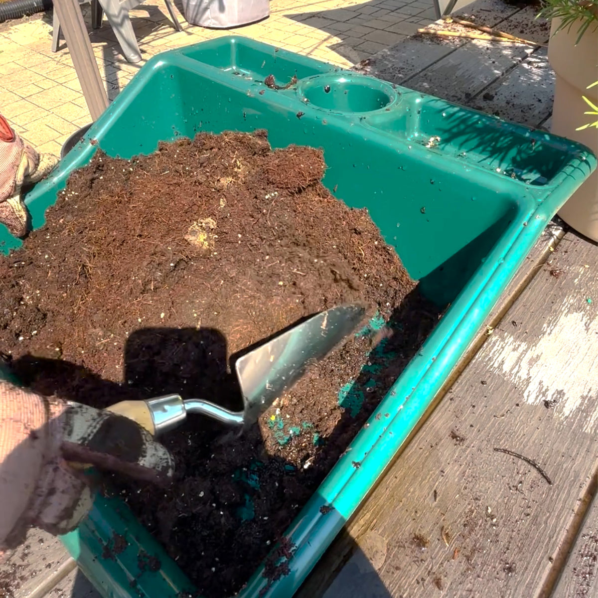 Stainless Steel Trowel with Bamboo Handle 13" L