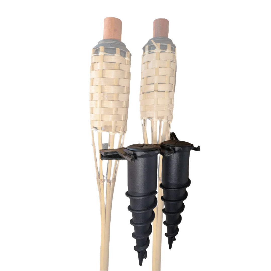 Ground Spike & Wall Storage Kit – 2-Pack + Mounting Holder