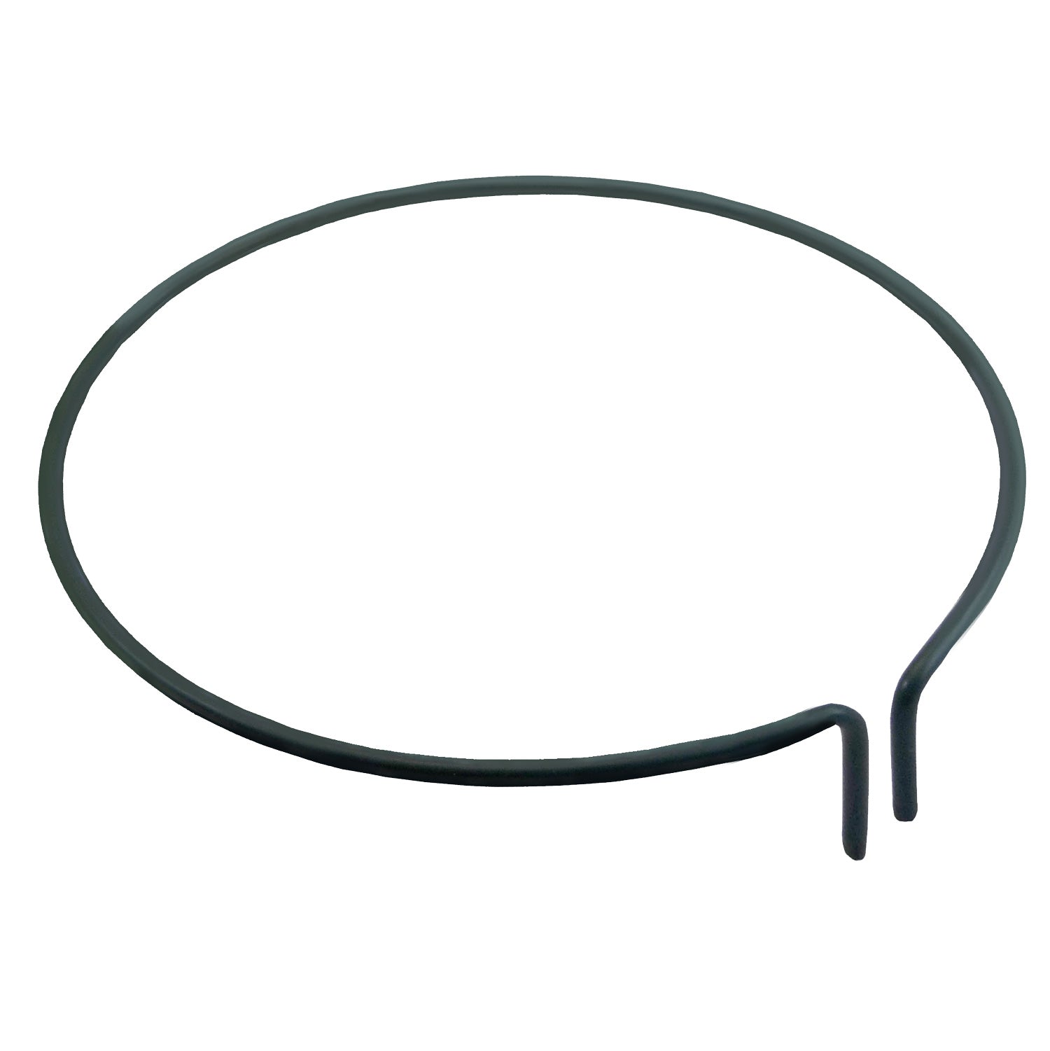 Plant Support Ring 13" Circle made of 1/4" galvanized steel with vinyl sleeve for durability.