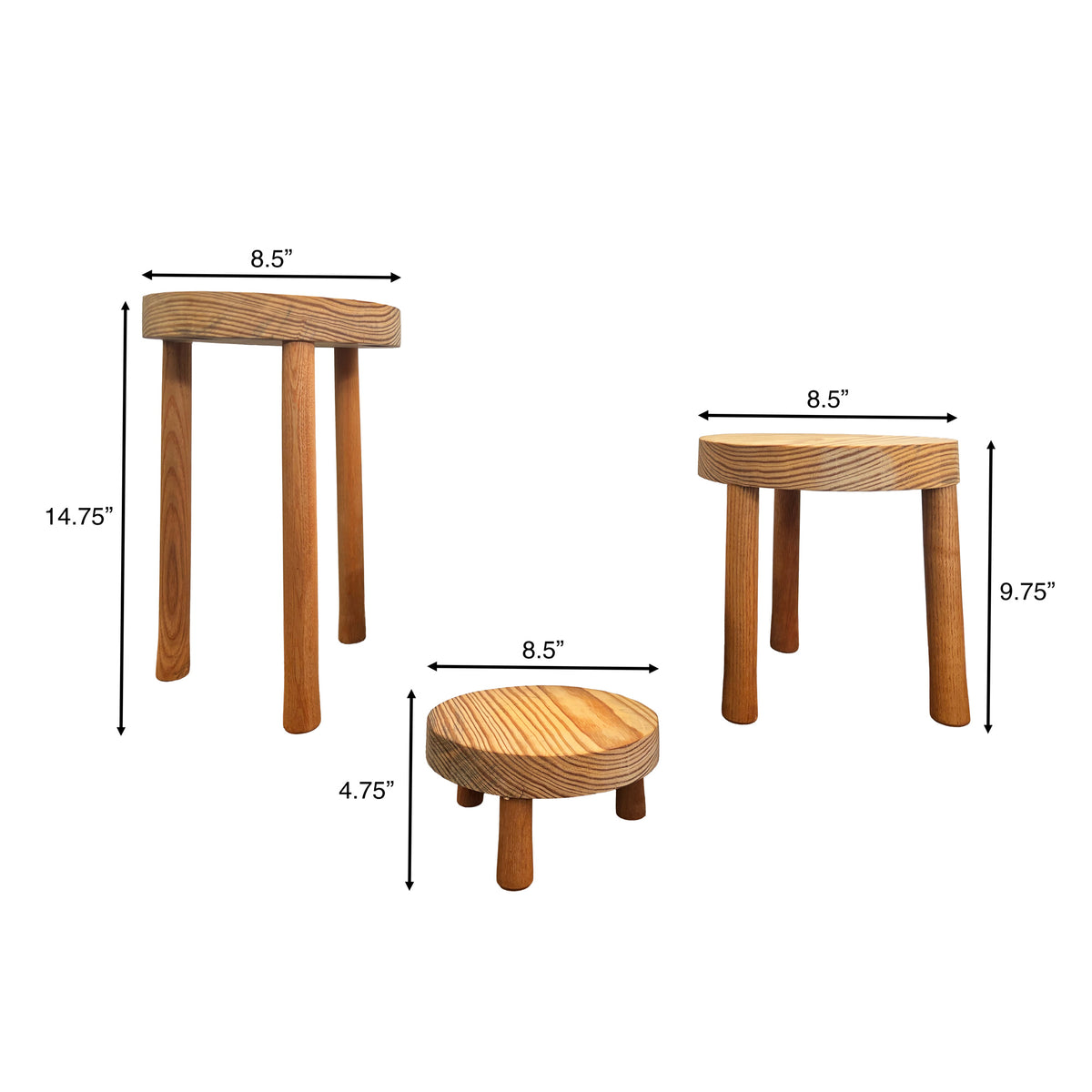 Set of 3 Plant Stand Tripods – Elevate Your Plants