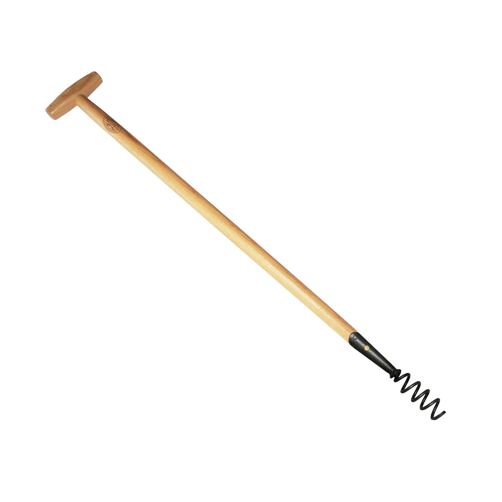 DeWit Weeder - Corkscrew Long Handle, ergonomic design, boron steel, weed removal tool, compost aerator.