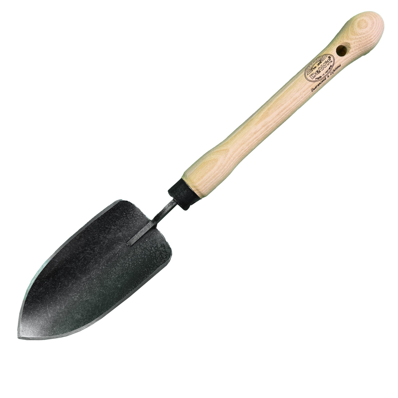 DeWit Welldone Trowel with Midize 10" handle, ergonomic design, boron steel head.