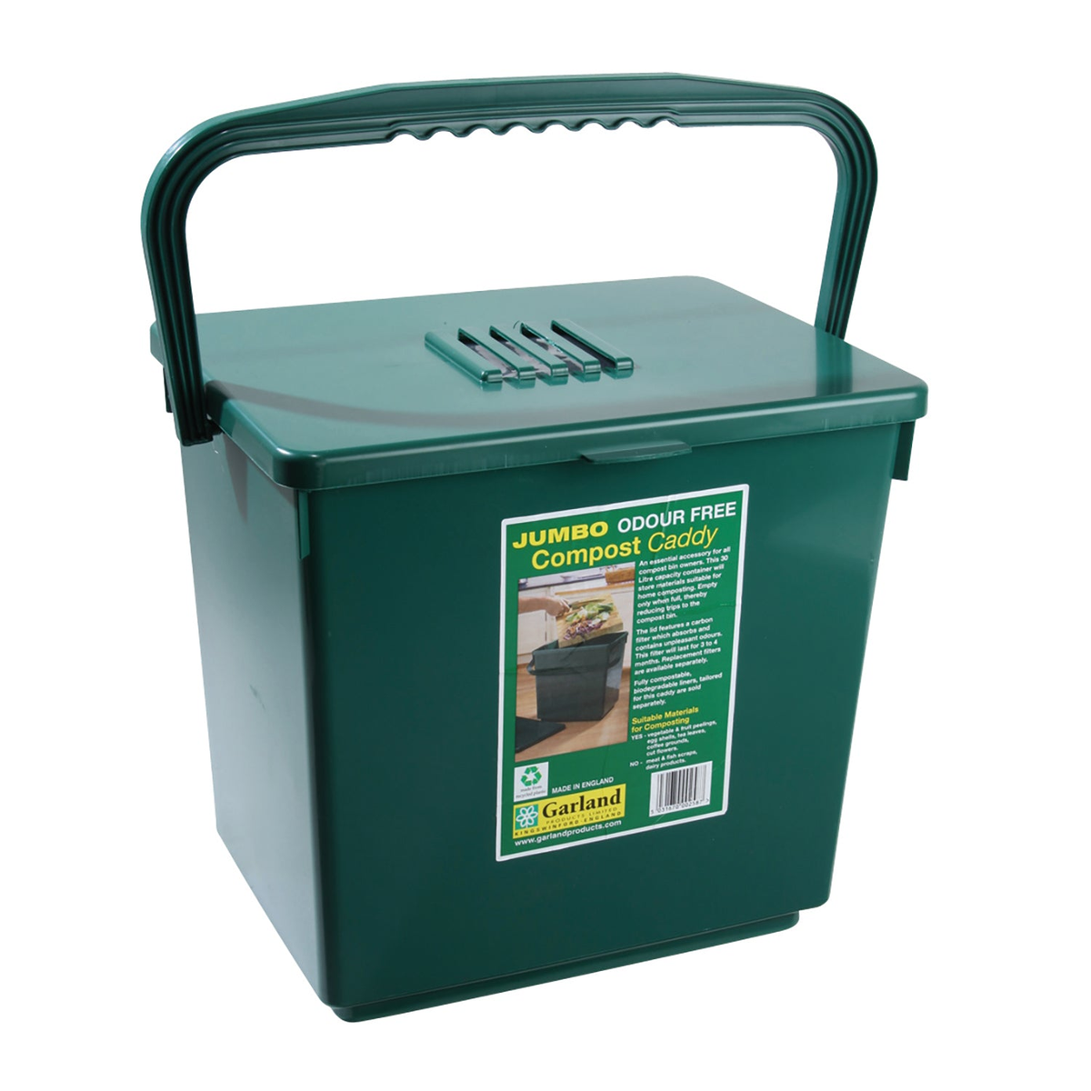 🎁 Jumbo Compost Caddy, 8 Gallon Capacity, 14.5"W x 11"D x 14"H (100% off)