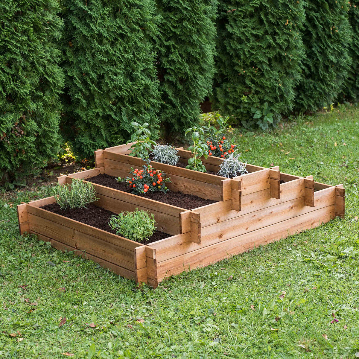 Tiered Five Section Raised Bed