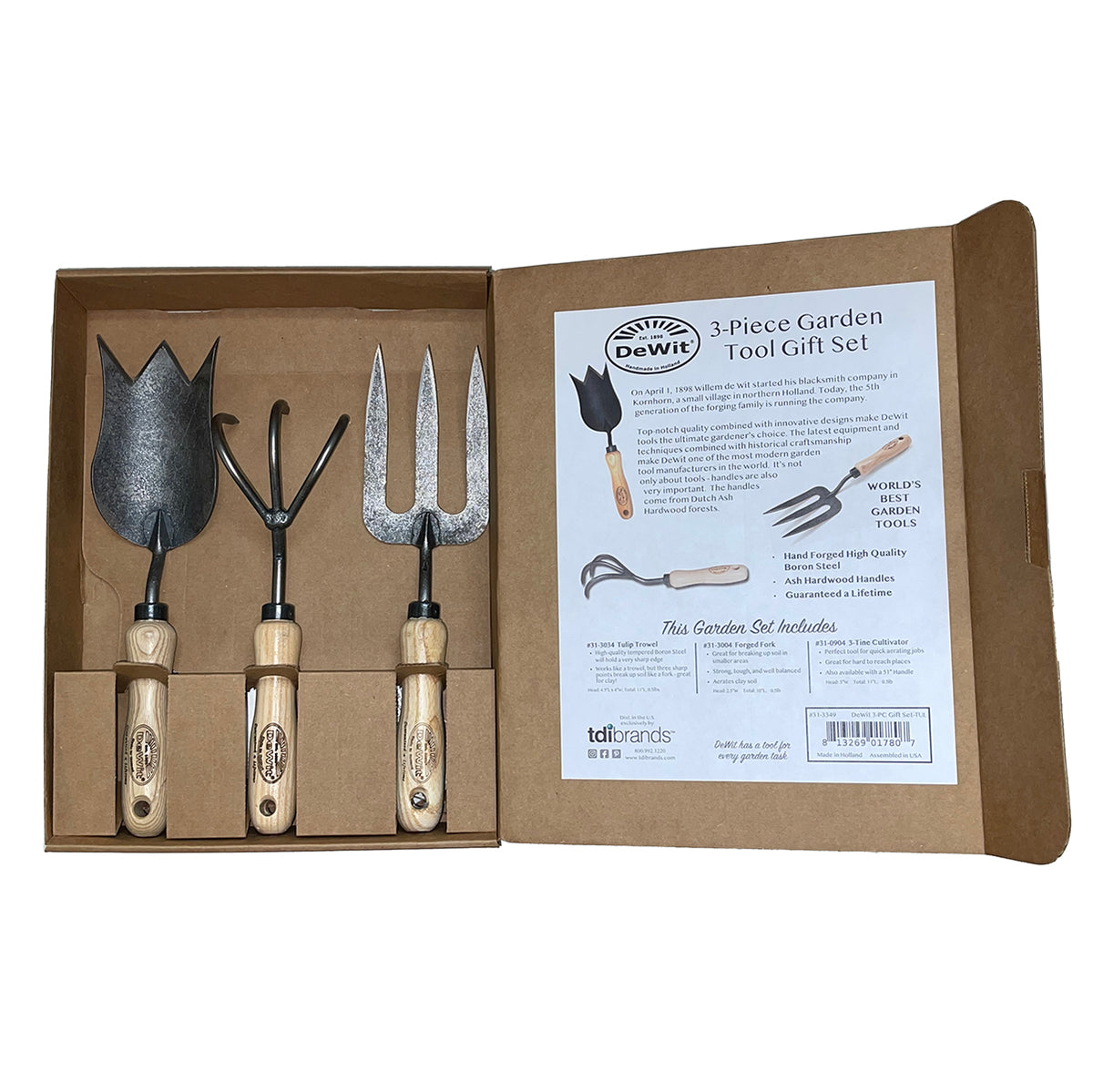 DeWit Tool Gift Set - 3 Piece Essentials for Mom