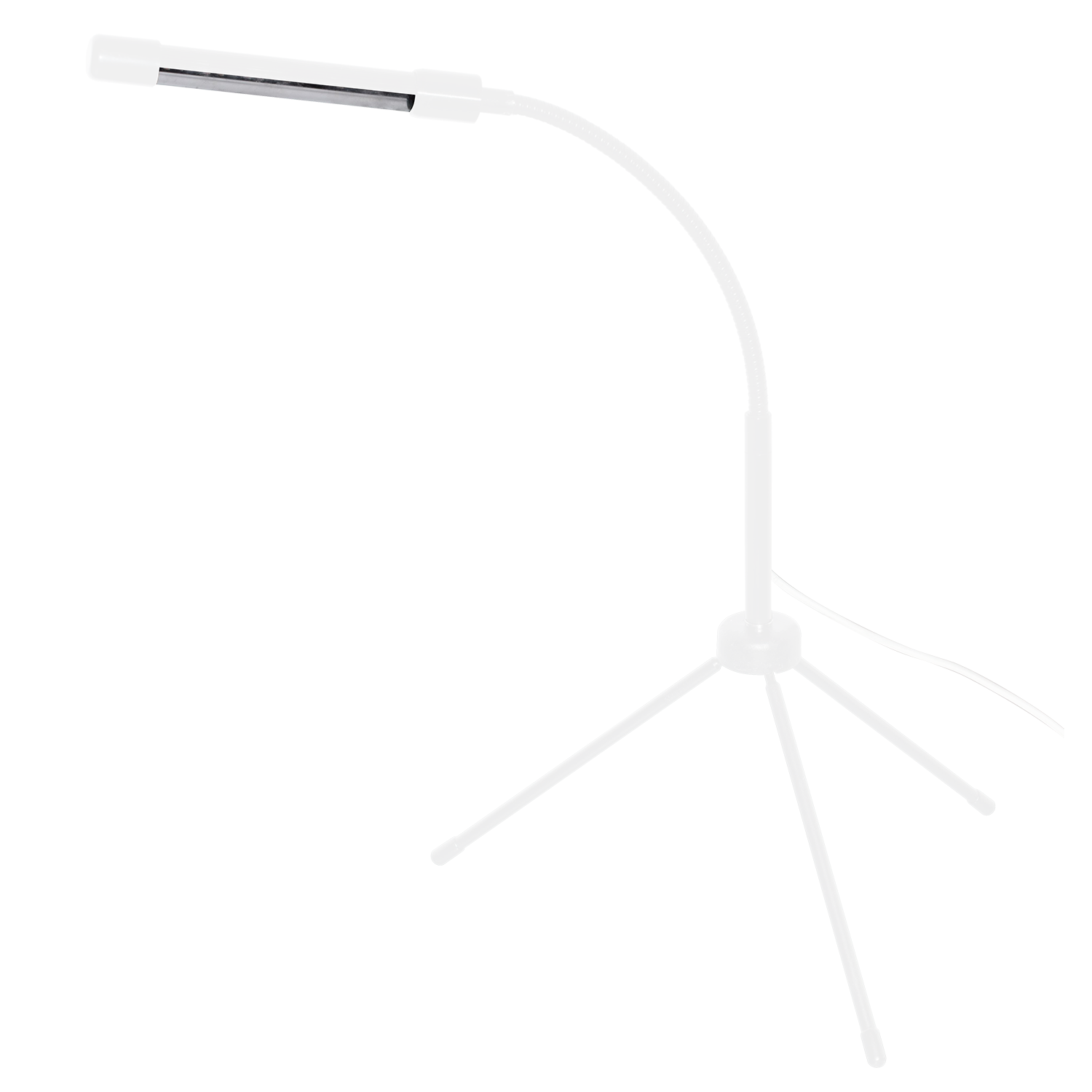 Indoor grow light with adjustable neck, tripod base, and timer.