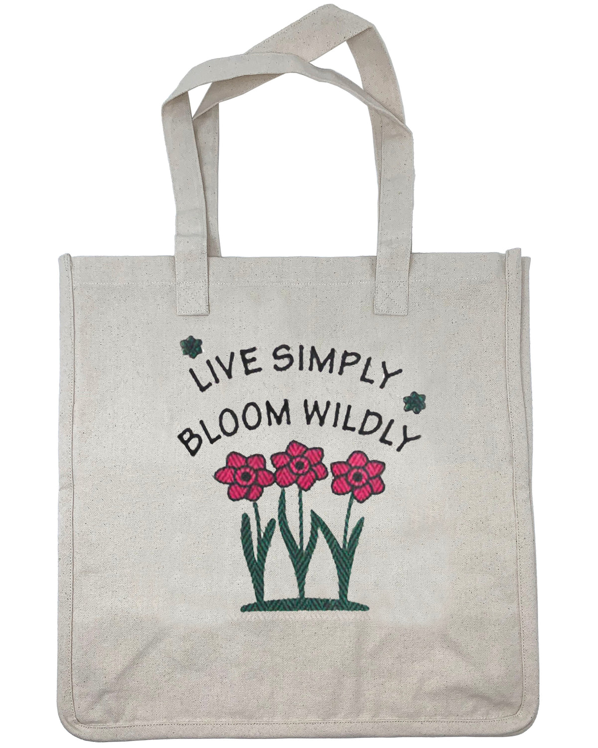 Cloth Bag - Live Simply Bloom Wildly