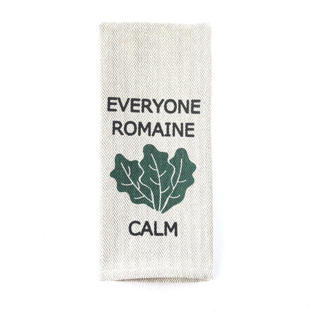 Tea Towel - Everyone Romaine Calm