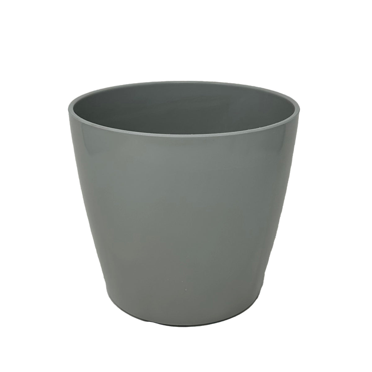 7&quot; Gray Round Self-Watering Bamboo Pot