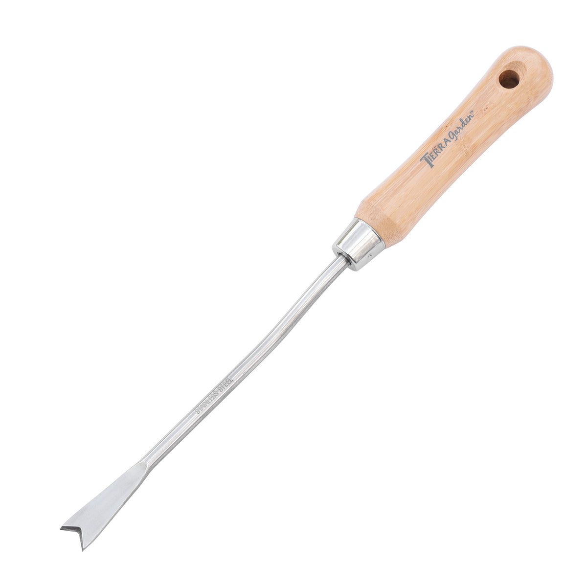 Stainless Steel Weeder with Bamboo Handle