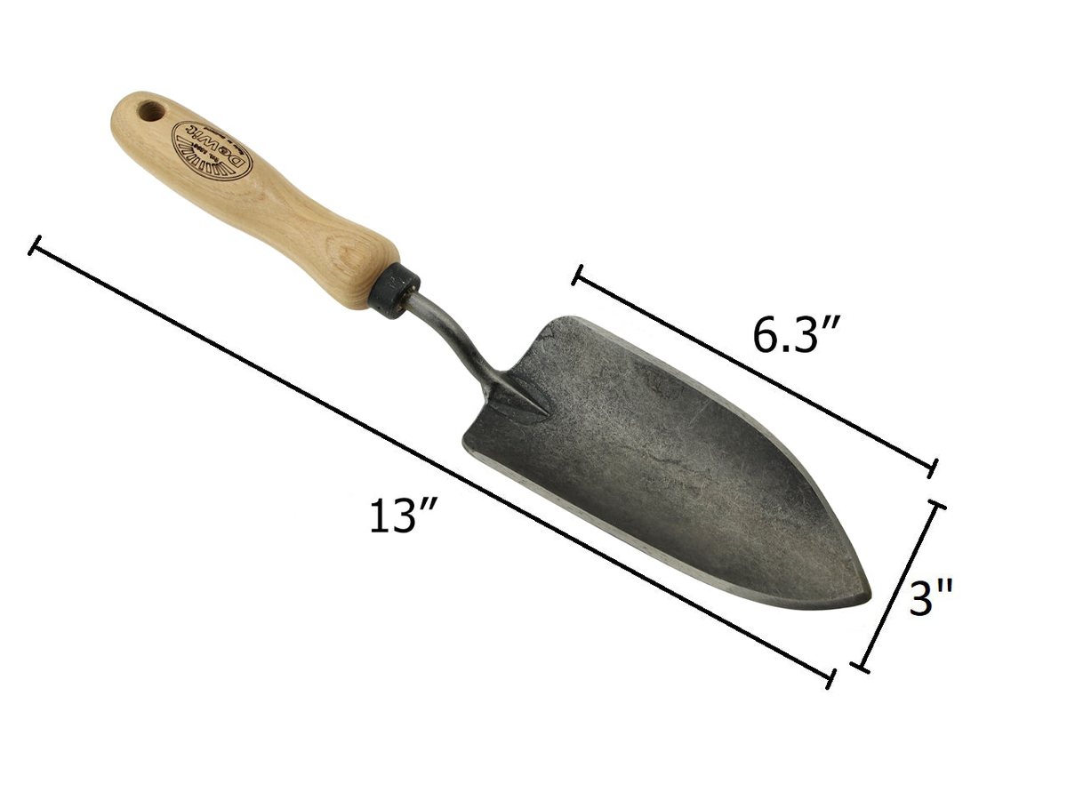 dewit garden trowel DeWit Garden Trowel, Head: 6.3"L x 3"W Total: 13"L 0.6lbs