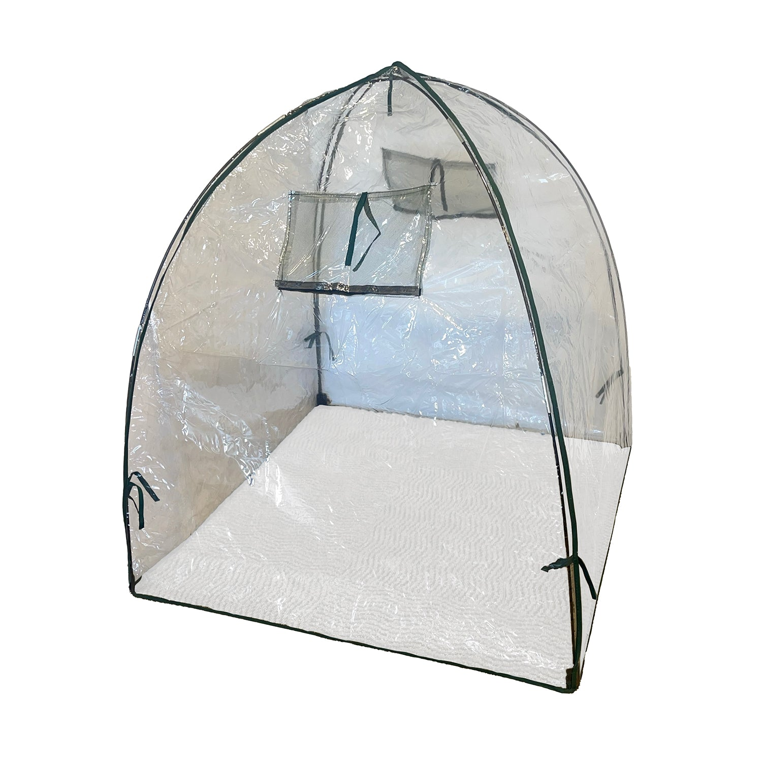 plastic dome plant cover Tierra Garden Easy Poly Dome with Air Vents, 36"L x 36"W x 37"H