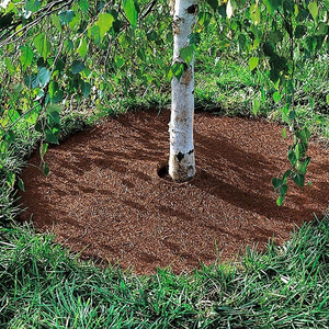 rubber mats around trees 20" Round Coco Tree Mat 3 pk - Biodegradable Mulch Mats