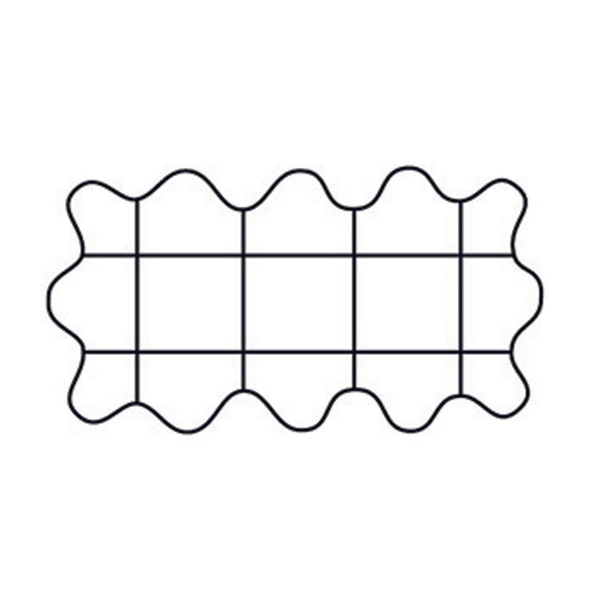 Plant Support Grid 26&quot; x 13&quot; Scalloped Rectangle