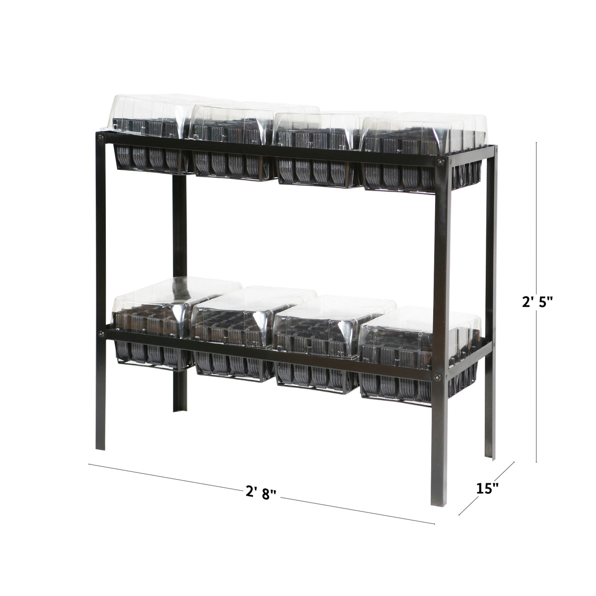 Haxnicks Rootrainer Racking Station w/ 8 Deep Rootrainers