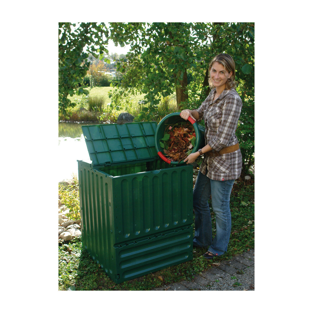 Large Green Eco King Composter 158 gal